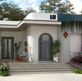 Nhà trệt hiện đại