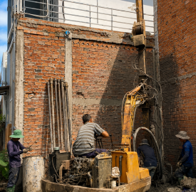 Thi Công Cọc Khoan Nhồi Cho Nhà Phố Tại Ninh Kiều, Cần Thơ