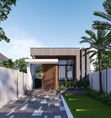 Nhà trệt hiện đại 6×16m – Kinh phí 650 triệu