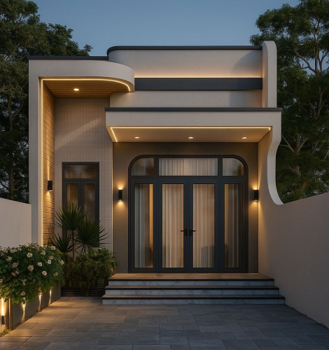 Mẫu Nhà Cấp 4 Hiện Đại 5.5x16m – 2 Phòng Ngủ, Chi Phí Xây Dựng Dưới 600 Triệu Tại Cần Thơ