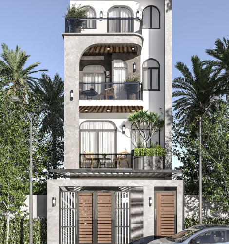 Mẫu nhà phố 4 tầng 5x14m –  chi phí 2.2 tỷ