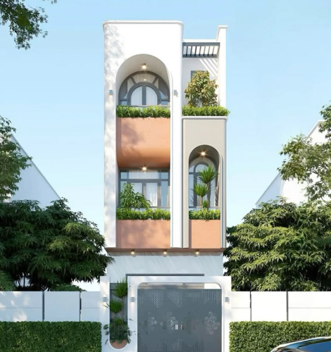 Mẫu nhà phố 3 tầng 4x15m – chi phí 1.45 tỷ , Không gian nhỏ gọn, tiện nghi đầy đủ