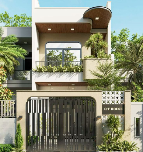 Mẫu nhà 2 tầng hiện đại 5x16m – chi phí 1.2 tỷ, Sang trọng, tối ưu công năng 