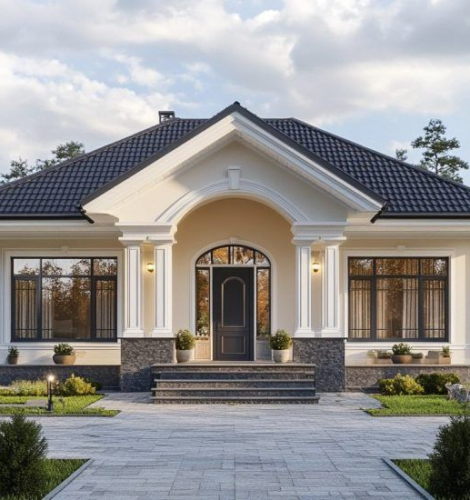 Nhà Vườn 1 Tầng Mái Nhật – Sang Trọng và Đẳng Cấp