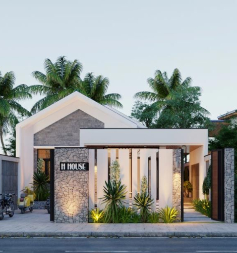 🏡 Mẫu nhà trệt hiện đại 8x20 – Không gian sống tiện nghi với chi phí 900 triệu